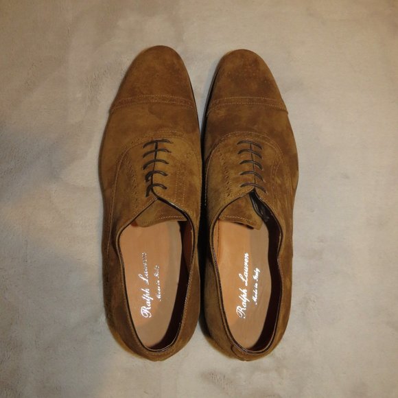Ralph Lauren Purple Label Snuff Denver Suede Leather Dress Shoe 7.5 D NIB $1,250 main image 7